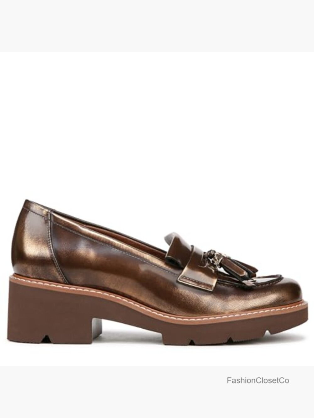 Tassel Loafer with Lug Sole - Naturalizer Platform Comfort - Picture 6 of 7